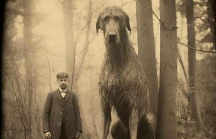 آخر كلب صيد عملاق بأيرلندا.. صورة عمرها 120 سنة تحصد آلاف المشاركات!